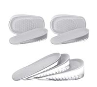 URAQT Plantillas Altura Hombre y Mujer, 2 Pares Alzas para Zapatos Hombre, Plantilla Gel Mujer para Aumentar la Altura, Plantillas Hombres para Pies Talones Soporte y Amortiguación de Impactos, 3.5cm