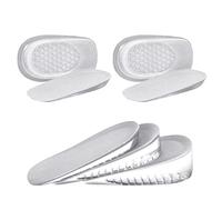 URAQT Plantillas Altura Hombre y Mujer, 2 Pares Alzas para Zapatos Hombre, Plantillas Gel Mujers para Aumentar la Altura, Plantillas Hombre para Pies Talones Soporte y Amortiguación de Impactos, 1.5cm