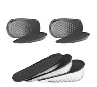 URAQT Plantillas Altura Hombre y Mujer, 2 Pares Alzas para Zapatos Mujer, Plantillas Gel Mujers para Aumentar la Altura, Plantilla Mujers para Pies Talones Soporte y Amortiguación de Impactos, 1.5cm