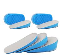 URAQT Plantillas Altura para Hombre y Mujer - 2 Pares en Gel para Aumentar la Altura, Alzas para Zapatos con Soporte y Amortiguación de Impactos para Talones