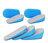 URAQT Plantillas Altura para Hombre y Mujer, Gel Alzas para Zapatos con Soporte de Talones y Amortiguación de Impactos - 2 Pares