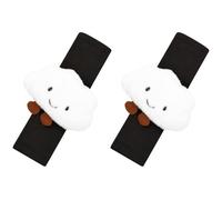 URAQT Potector Cinturon Coche Niños, 2pcs Lindo Almohadillas Cinturon Coche Niños, Protector para Cinturón de Seguridad para Adulto Niños para Protegen Hombro Cuello (Nubes)