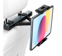 URAQT Soporte Tablet Coche, Soporte Coche Reposacabezas 360°Rotación Soporte de Montaje Extensible Compatible con iPad Air/Kindle Fire HD/Switch, Todos los Dispositivos de 4,7 a 13 Pulgadas