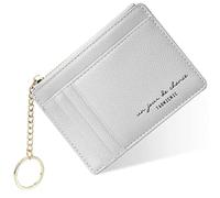 URAQT Tarjetero Hombre y Mujer, Porta Tarjetas de Tecnología Anti-Robo RFID, Card Holder con Cremallera, Carteira Porta Cartao, Funda Tarjeta Credito, Billeteras para Hombre y Mujer