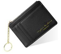 URAQT Tarjetero Hombre y Mujer, Porta Tarjetas de Tecnología Anti-Robo RFID, Card Holder con Cremallera, Carteira Porta Cartao, Funda Tarjeta Credito, Billeteras para Hombre y Mujer