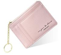 URAQT Tarjetero Mujer y Hombre, Porta Tarjetas de Tecnología Anti-Robo RFID, Card Holder con Cremallera, Carteira Porta Cartao, Funda Tarjeta Credito, Billeteras para Hombre y Mujer