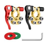 URAQT Terminales de Batería, Bornes de Batería, Positivo y Negativo Conector de Abrazadera Bornes de Batería, Liberación Rápida, 12V 24V Conector batería Tipo SAE/JIS A para Coche Barcos Moto Camion