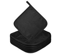 URAQT Toalla Facial Desmaquillante de Microfibra, 6 Pcs Negro Toallas Desmaquillantes Reutilizables, Paño de Limpieza de Hipoalergénica para Todo Tipo de Lavado de Piel Limpieza Facial (20 x 20 cm)