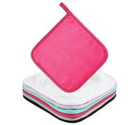 URAQT Toalla Facial Desmaquillante de Microfibra, 6Color Mezclado Toallas Desmaquillantes Reutilizables, Paño de Limpieza de Hipoalergénica para Todo Tipo de Lavado de Piel Limpieza Facial(20 x 20 cm)