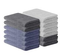 URAQT Toallas de Mano, 12pcs Toalla Microfibra Ligeras y Ultra Absorbentes, Paños de Cocina Secado Rápido, Toallas Pequeñas Multipropósito para Cocina, Baño, Camping, Hotel, Gym y SPA, 30x30cm