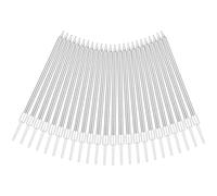 URAQT Vela de Cumpleaños, 24 Velas Metálicas para Cupcakes en Soportes, Largas y Finas para Cumpleaños, Bodas, Fiesta, Decoración, 13cm Negro