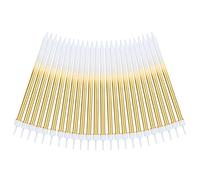 URAQT Velas Metálicas de Cumpleaños, 24 Piezas, Oro Degradado, 13.5 cm, Modernas, Sin Perfume, No Tóxicas, Sin Humo, Ideales para Pasteles y Cupcakes, Incluye Soportes
