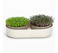 Urbalive 2 en 1 - Juego de 2 Cuencos de Cultivo para brotes, Semillas de Cresta, microverdes, diseño de colador de plástico
