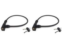 URBAN 435 Candado Bicicleta Cable Antirrobo Acero Trenzado ø9mm, 60cm, Cerradura Seguridad, Cadena Cable Antirobo Universal Casco Moto, Accesorios, Scooter, Bici Eléctrica, Patinete, Bloqueo Ruedas