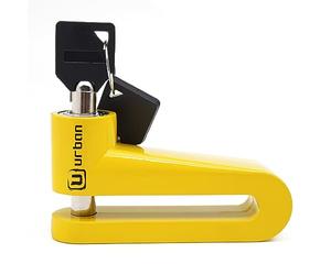 URBAN 922A Candado Moto Disco, ø10mm Más Seguro, Más Visible Más Disuasorio, Seguridad Compacta y Eficaz para Fácil Transporte, Antirrobo Bloqueo Pinza Disco Freno Moto, Bicicleta, Patinete Electrico
