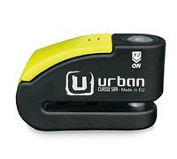 URBAN 999 Candado Moto Homologado | Antirrobo Disco sin/con Alarma Hi-Tech Más Eficaz, 120dB, LED, Warning Inteligente, Sensibilidad Cepo Moto Pinza Freno, Doble Cierre 14mm, Acero Endurecido