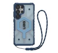 URBAN ARMOR GEAR Bundle Pathfinder MS / Correa compatible con Samsung Galaxy S25 Ultra Funda (Carga inalámbrica / Carga magnética compatible, Funda incl. correa) azul (negro/grafito)