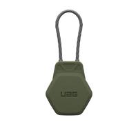 URBAN ARMOR GEAR Civilian - Carcasa para Apple AirTag (llavero resistente de Airtags, cuerda de alambre revestida, fijación a llave/mochila/equipaje), color verde olive drab, Marrón oliva, Clásico