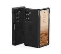 Urban Armor Gear Civilian Case para Samsung Galaxy Z Fold6 Funda (Designed for Samsung Certificación Oficial, Compatible con Carga inalámbrica, Resistente a caídas) Negro