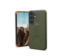 Urban Armor Gear Civilian Case Samsung Galaxy S24 Funda [Designed for Samsung Certificado, Carga inalámbrica Compatible, Resistente a caídas] Verde Oliva