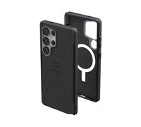 URBAN ARMOR GEAR Civilian Case Samsung Galaxy S25 Ultra Funda ("Designed for Samsung" certificación, Funda compatible con carga inalámbrica, Funda resistente a caídas) negro