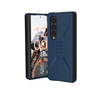 Urban Armor Gear Civilian Funda Protectora Samsung Galaxy Z Fold 4 5G [Certificado Oficial Designed for Samsung, Carga inalámbrica Compatible, Resistente a los Golpes] Azul
