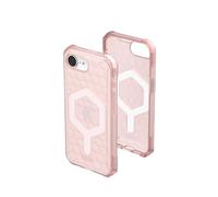 Urban Armor Gear Essential Armor MS Case Compatible Apple iPhone 16e Funda (Carga inalámbrica/magnética optimizada, Protección contra caídas de 4,6m) Rosa (Transparente)