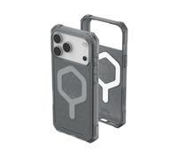Urban Armor Gear Essential Armor MS Case Compatible con Apple iPhone 17 Pro MAX Funda (Carga inalámbrica/magnética optimizada, 4,6m protección) Ceniza (Gris Transparente)