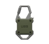 URBAN ARMOR GEAR Funda Monarch para Apple AirTag Cover (llavero Airtags, mosquetón con cierre / abrebotellas, se engancha a las llaves / mochila / equipaje) verde oliva