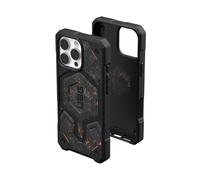 URBAN ARMOR GEAR Funda Monarch Pro de fibra de carbono forjada con cobre, edición limitada, compatible con iPhone 16 Pro Max, MagSafe, alta resistencia, gris
