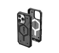Urban Armor Gear Funda Pathfinder MS Compatible con Apple iPhone 16 Pro Case (Carga inalámbrica/magnética Compatible, protección contra caídas estándar Militar) Ceniza (Gris Transparente)
