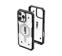 Urban Armor Gear Funda Pathfinder MS Compatible con Apple iPhone 16 Pro MAX (Carga inalámbrica/magnética Compatible, protección contra caídas según Norma Militar) Hielo (Transparente)