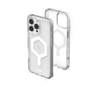 Urban Armor Gear Funda Plyo MS iPhone 16 Pro Max – Carga magnética/inalámbrica – Hielo/Blanco