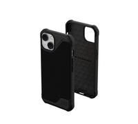 Urban Armor Gear Metropolis LT Funda Compatible Apple iPhone 14 / iPhone 13 [Protección contra caídas estándar Militar, Carga inalámbrica (Qi) Compatible, Resistente a los Golpes] Kevlar Negro