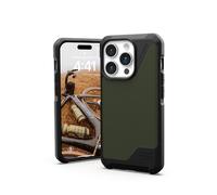 Urban Armor Gear Metropolis LT Funda Compatible con Apple iPhone 15 Pro Case [Military Standard Drop Protection, Wireless Charging (Qi) / Magnetic Charging Compatible] Kevlar Olive