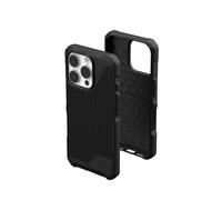 Urban Armor Gear Metropolis LT MS Case Compatible con Apple iPhone 16 Pro Case (protección de Grado Militar contra caídas, Carga inalámbrica (Qi) / Carga magnética Compatible) Kevlar Negro
