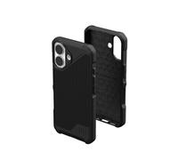 Urban Armor Gear Metropolis LT MS Funda Compatible con Apple iPhone 16 Case (protección contra caídas según estándar Militar, Carga inalámbrica (Qi) / Carga magnética Compatible) Kevlar Negro