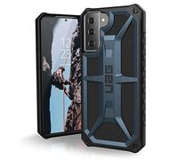 Urban Armor Gear Monarch Cover Samsung Galaxy S21+ 5G (6,7") Funda (Compatible Carga inalámbrica, Protección Según Normas Militares, Resistente a los Golpes, Parachoques) - Azul (Mallard)