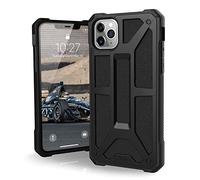 Urban Armor Gear Monarch Funda Apple iPhone 11 Pro Max (6.5") Carcasa Protector Case (Compatible con Carga Inalámbrica, Ultra Resistente Slim Cover, Cuero) - negro