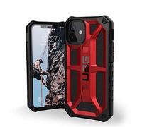Urban Armor Gear Monarch Funda Apple iPhone 12 Mini (5,4") [Protección de 5 Capas el estándar Militar, Compatible Carga inalámbrica, Resistente a los choques] Rojo (Crimson)