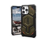 Urban Armor Gear Monarch Pro Funda Protectora Compatible con Apple iPhone 15 Pro MAX [Compatible con Carga inalámbrica/Carga magnética, protección de 5 Capas] Verde Kevlar