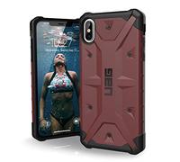 Urban Armor Gear Pathfinder Funda para Apple iPhone Xs Max Carcasa con estándar Militar Estadounidense case (Compatible con inducción, Resistente a los golpes) - carmin