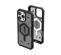 Urban Armor Gear Funda Pathfinder MS Compatible con Apple iPhone 16 Pro MAX (Carga inalámbrica/magnética Compatible, protección caídas según estándar Militar) Ceniza (Gris Transparente)