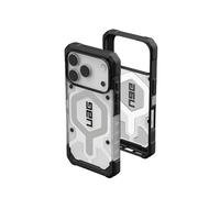 Urban Armor Gear Pathfinder MS Case Compatible con Apple iPhone 17 Pro Funda (Carga inalámbrica/magnética, protección contra caídas según Norma Militar) Hielo/Plata