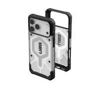 Urban Armor Gear Pathfinder MS Case Compatible con Apple iPhone 17 Pro MAX Funda (Carga inalámbrica/magnética, Protección según estándar Militar) Hielo/Plata