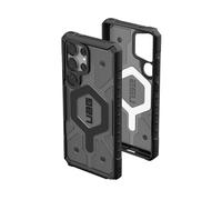 Urban Armor Gear Pathfinder MS Case Samsung Galaxy S25 Ultra Funda (Anillo magnético, Designed for Samsung, Carga inalámbrica, Protección según Norma Militar) Ceniza (Gris Transparente)