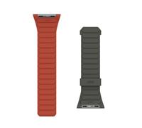 URBAN ARMOR GEAR Pathfinder Strap para Apple Watch 49mm / 46mm / 45mm / 44mm / 42mm (Ultra 2 / Ultra, Watch SE, Series 10/9/8/7/6/5/4/3/2/1, Muñequera magnética eslabones silicona) Oliva/Oxido