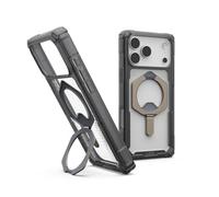 Urban Armor Gear Plasma XTE Case para Apple iPhone 17 Pro MAX Kickstand Funda (Carga inalámbrica/magnética, Puede Abrir, protección contra caídas de 6 Metros) Ceniza/Titanio