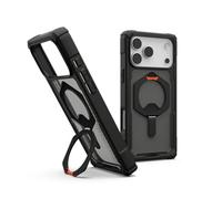 Urban Armor Gear Plasma XTE Case para Apple iPhone 17 Pro MAX Kickstand Funda (Carga inalámbrica/magnética, Puede Abrir, protección contra caídas de 6 Metros) Negro/Naranja Pop