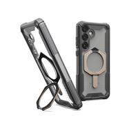 Urban Armor Gear Plasma XTE Samsung Galaxy S25 Plus Kickstand Case (Designed for Samsung Certificado, Funda Compatible con Carga inalámbrica, Funda Puede Abrir) Ash (Transparente)/Titanio